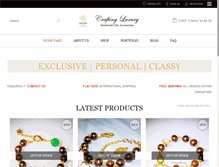 Tablet Screenshot of craftingluxury.com